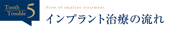 インプラント治療の流れ